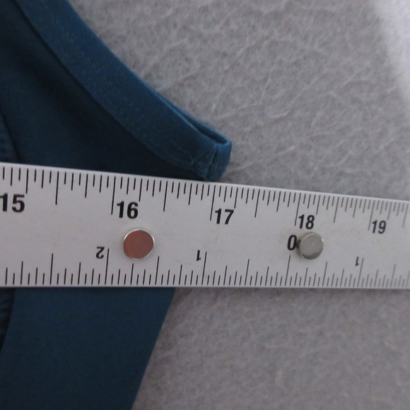 Adidas Stella McCartney Vest Medium Teal Run Gilet Shell Hood Travel Pockets‎ - Picture 7 of 11